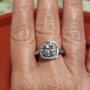 CZ sterling silver ring